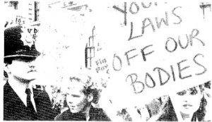 Fighting the Alton Bill. Making demands on the basis of what women need.