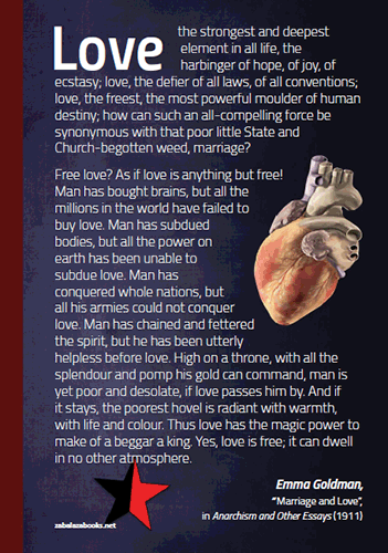 [poster] Love: the Strongest and Deepest Element - Emma Goldman